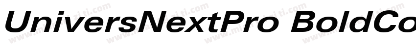 UniversNextPro BoldCondIt字体转换